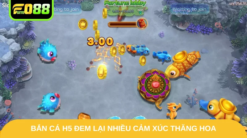 Bắn cá H5 đem lại nhiều cảm xúc thăng hoa