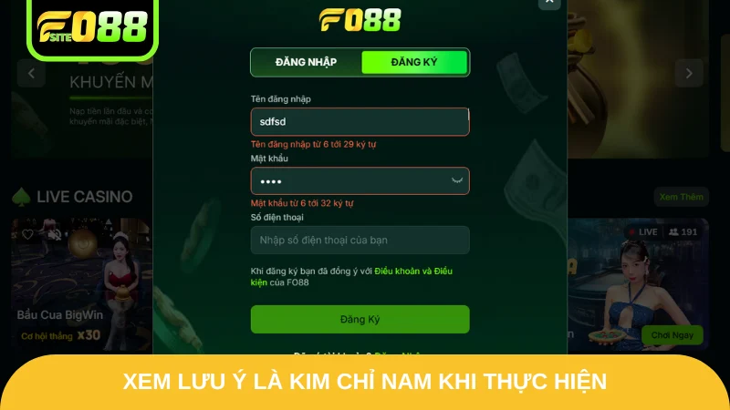 Xem lưu ý là kim chỉ nam khi thực hiện