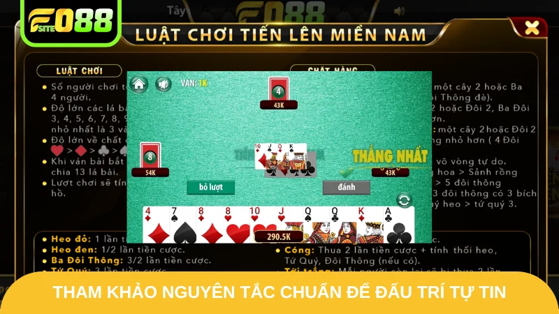 Tham khảo nguyên tắc chuẩn để đấu trí tự tin