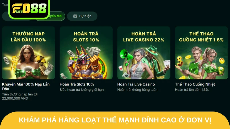 Giới Thiệu Fo88 - Thông Tin Nổi Bật Đến Từ Thương Hiệu 2 Khám phá hàng loạt thế mạnh đỉnh cao ở đơn vị